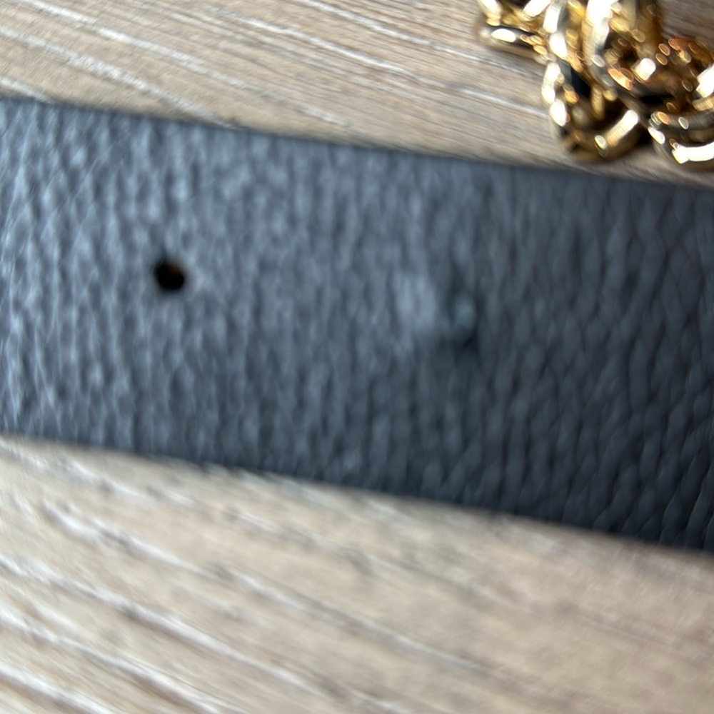 B-Low the Belt Phoenix Black leather and Gold Chain belt size small - Picture 6 of 6